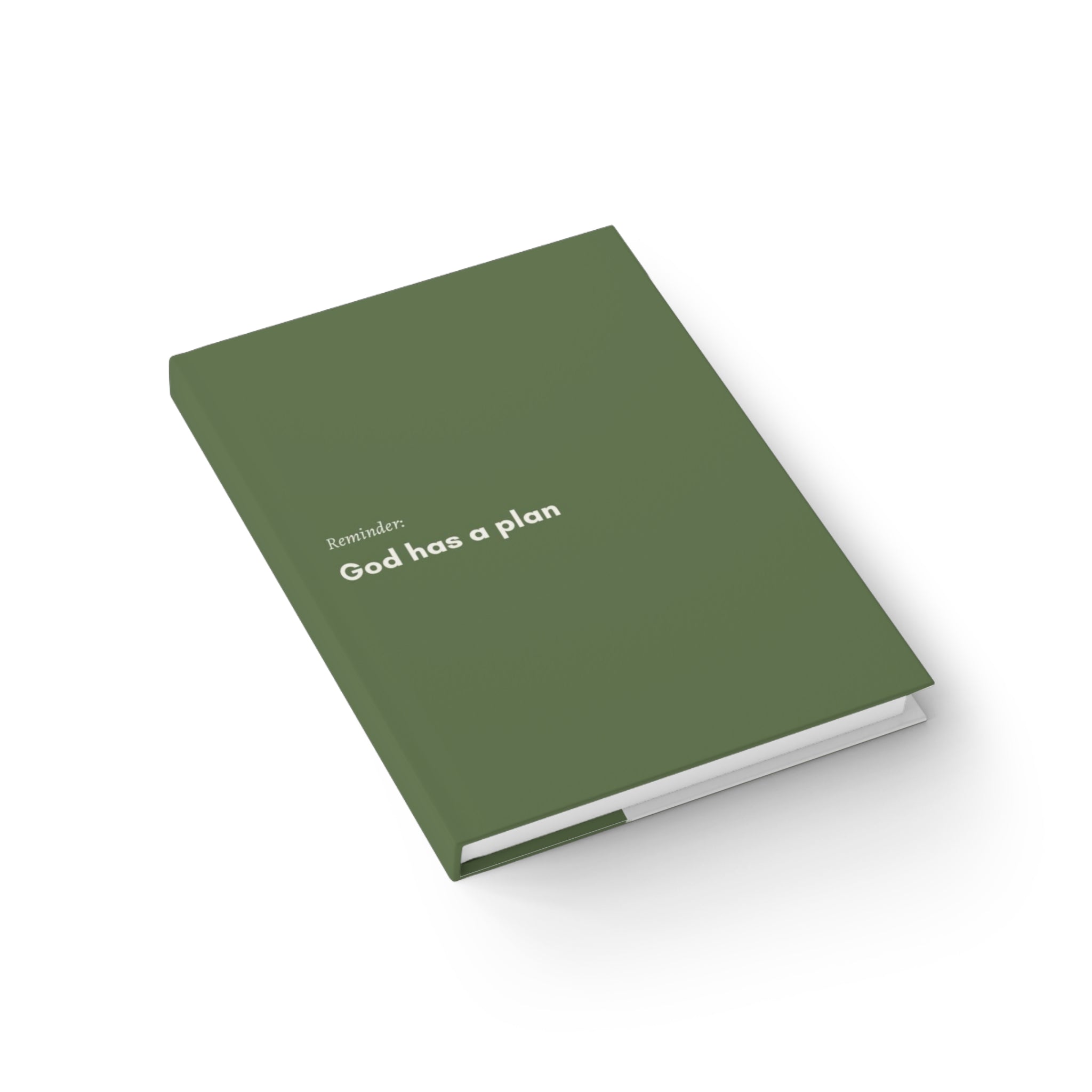 "God Has a Plan" Hardcover Ruled Journal - Faith-Inspired Prayer & Reflection Gift Notebook