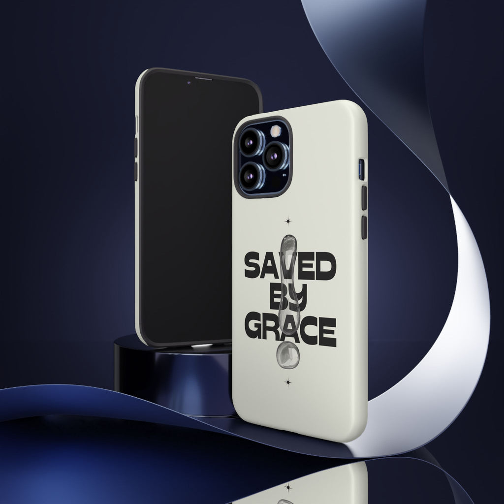 Saved By Grace Tough Phone Case — Christian Faith iPhone Cover