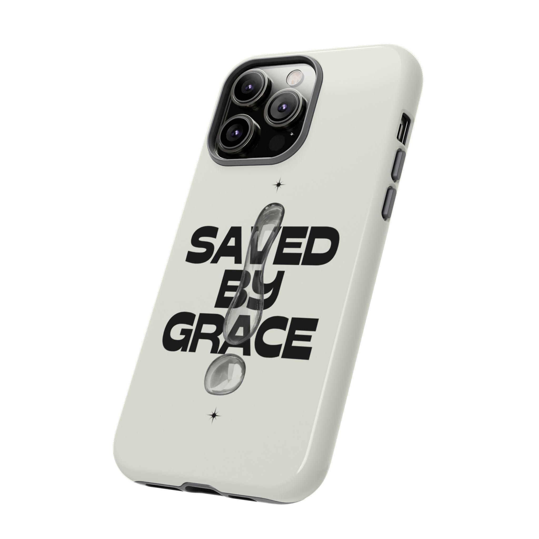 Saved By Grace Tough Phone Case — Christian Faith iPhone Cover