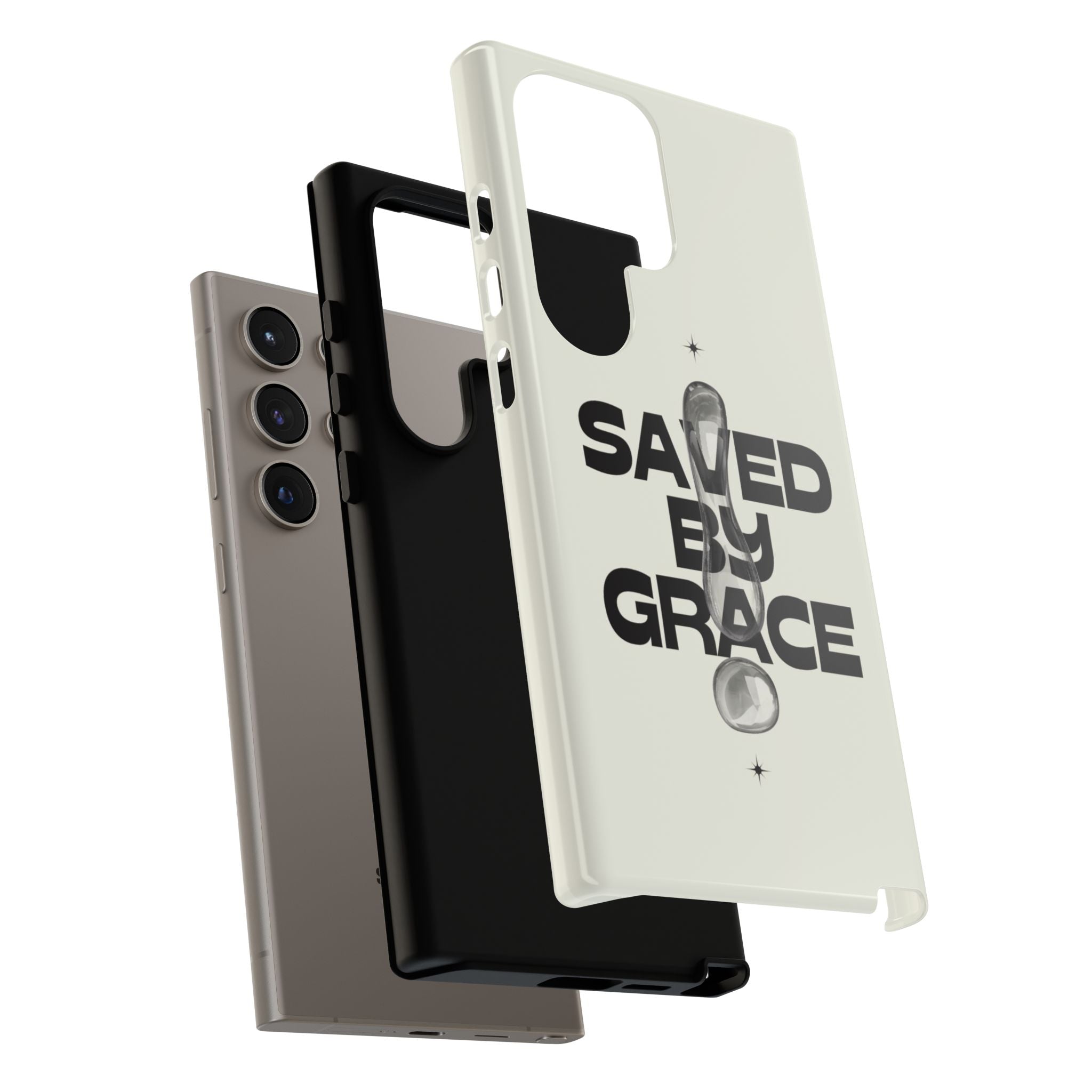 Saved By Grace Tough Phone Case — Christian Faith iPhone Cover