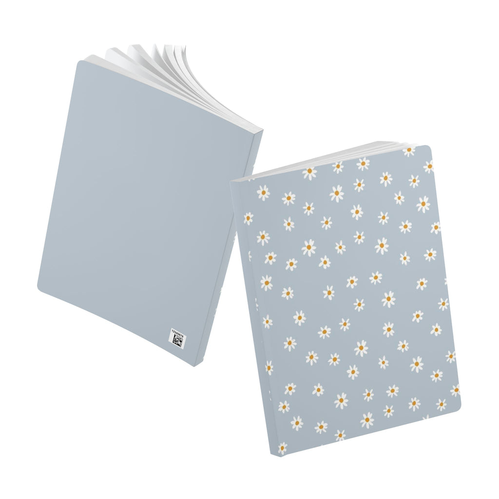 Daisy Pattern Softcover Journal — Floral Dotted Notebook for Notes & Journaling