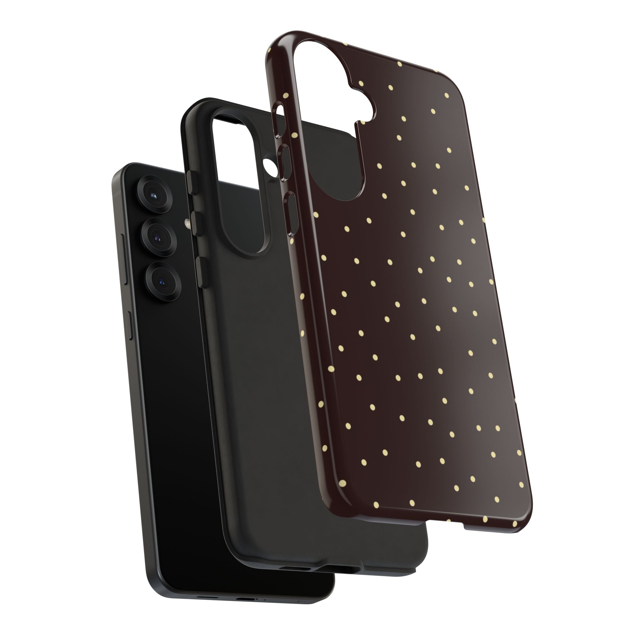 Brown Gold Polka Dot Tough Phone Case