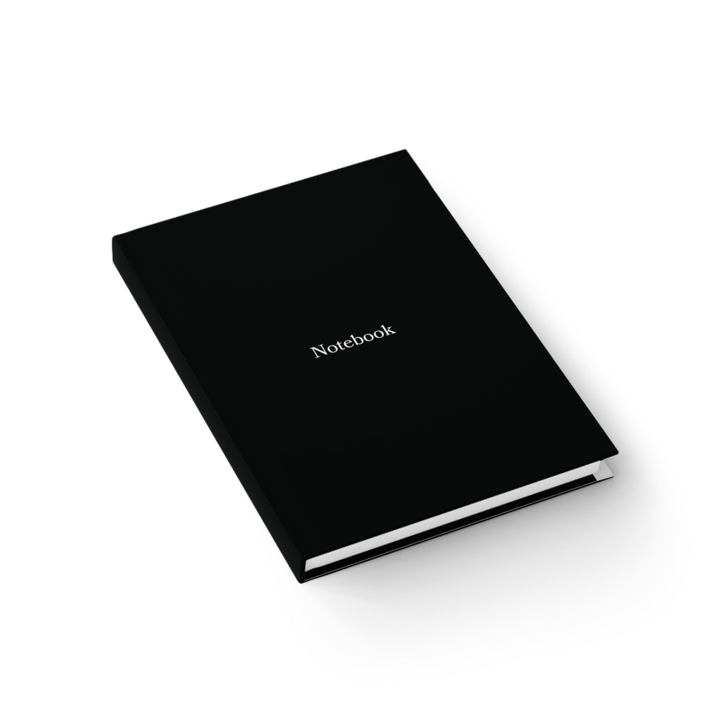Black Notebook — Hardcover Ruled Journal for Notes, Planning & Daily Writing