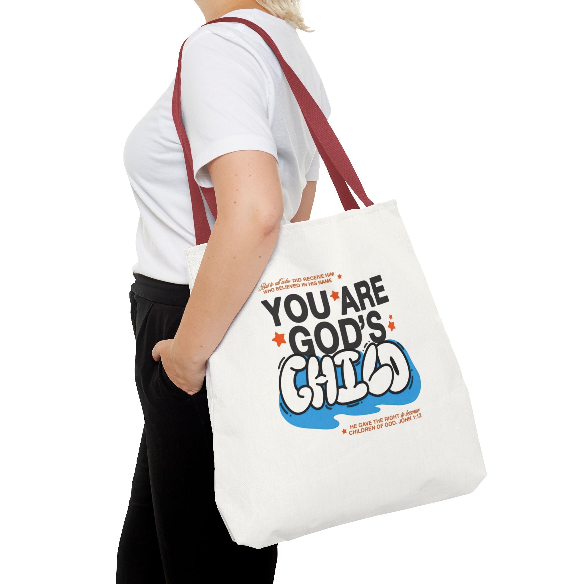 Inspirational "You Are God's Child" Tote Bag
