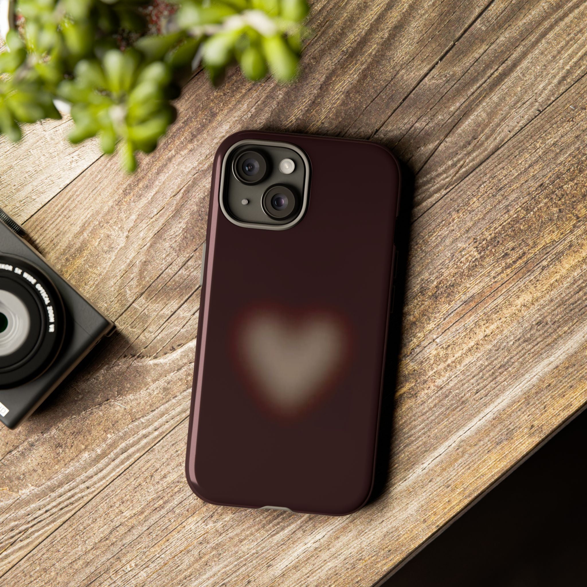 Tough Cases — Blurred Heart Protective iPhone Case