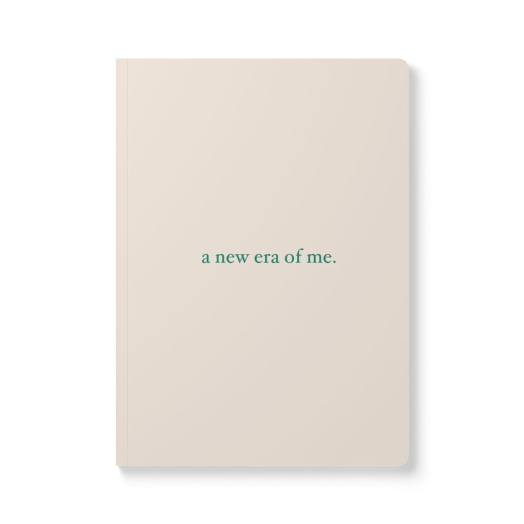 Softcover Journal — “a new era of me.” Lined Notebook for Daily Reflection