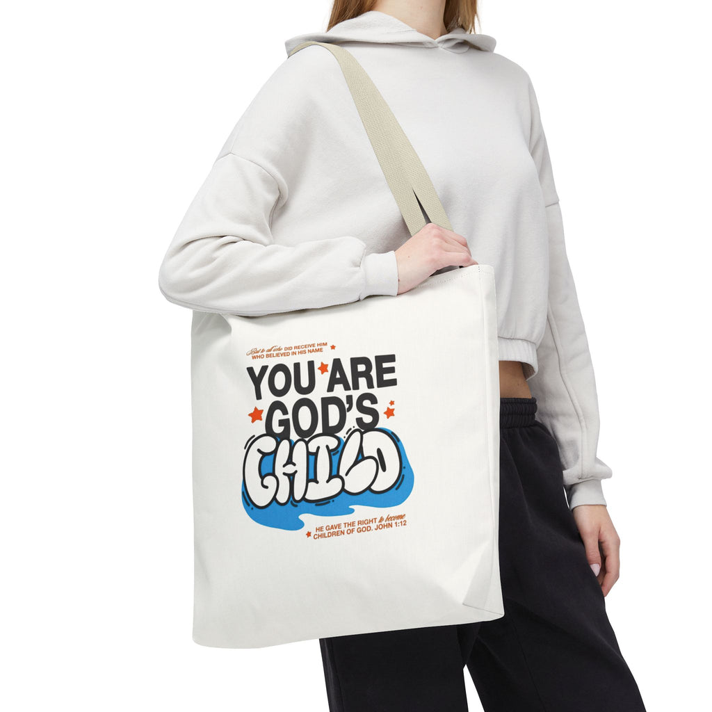 Inspirational "You Are God's Child" Tote Bag