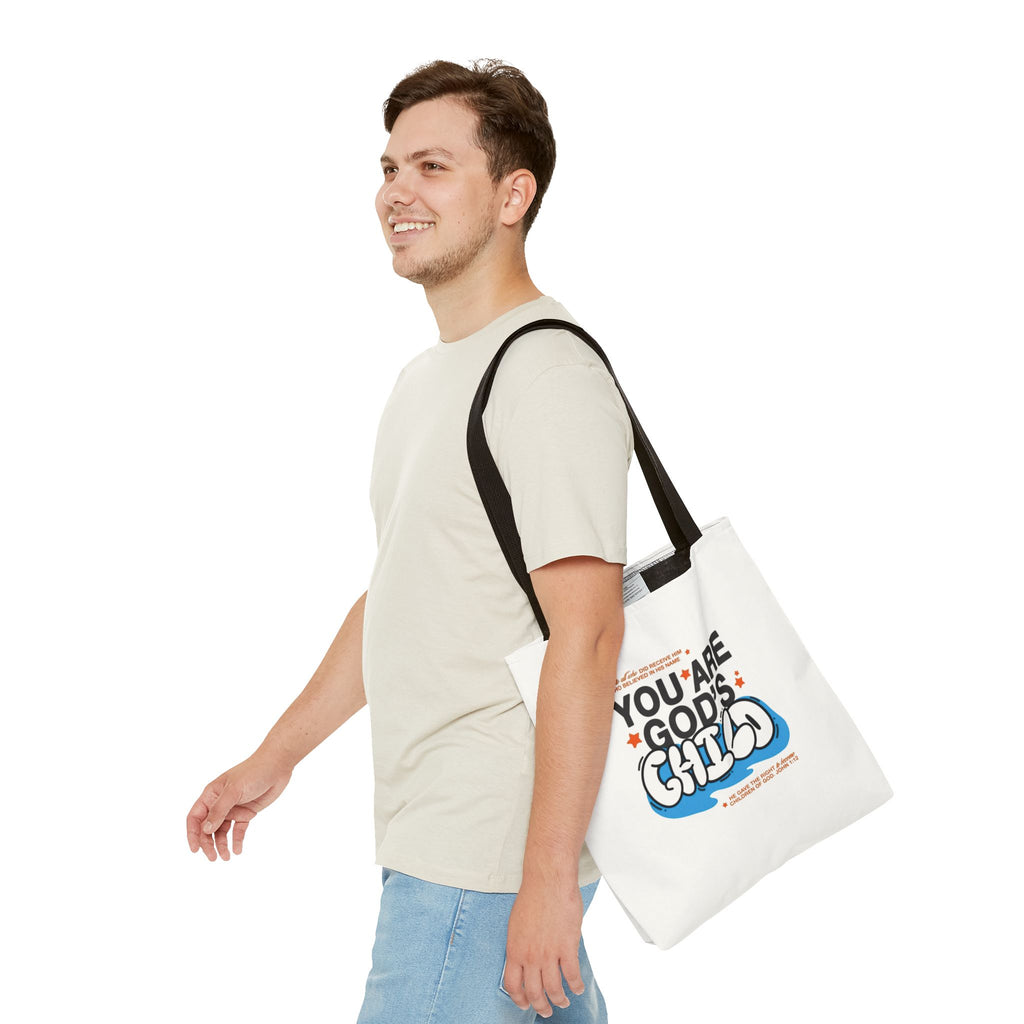 Inspirational "You Are God's Child" Tote Bag
