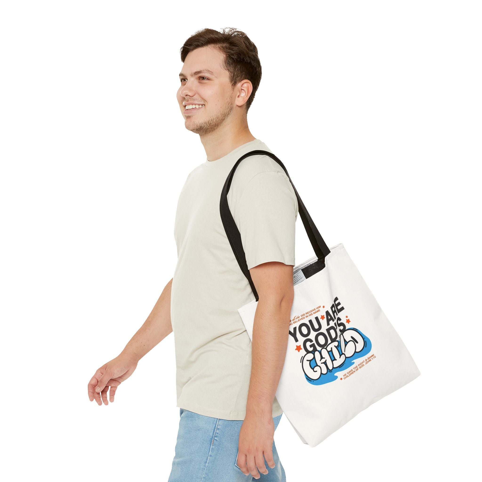 Inspirational "You Are God's Child" Tote Bag